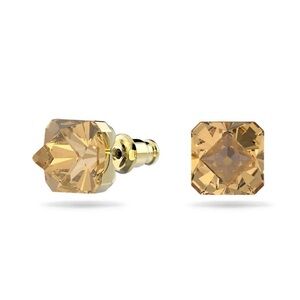 Swarovski Ortyx Amber/Citrine Crystal Stud Earrings
